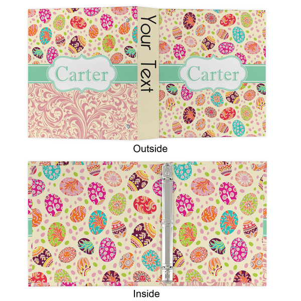 Easter Eggs 3 Ring Binders - Full Wrap - 1" - APPROVAL