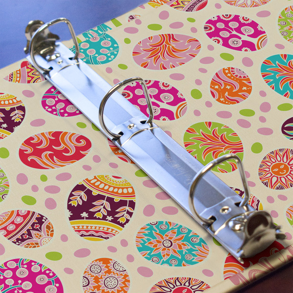 Easter Eggs 3 Ring Binders - Full Wrap - 1" - DETAIL