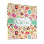 Easter Eggs 3 Ring Binder - Full Wrap - 1" (Personalized)