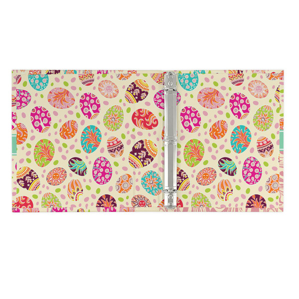 Easter Eggs 3 Ring Binders - Full Wrap - 1" - OPEN INSIDE