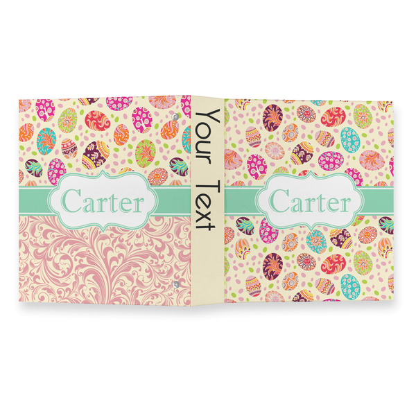 Easter Eggs 3 Ring Binders - Full Wrap - 1" - OPEN OUTSIDE