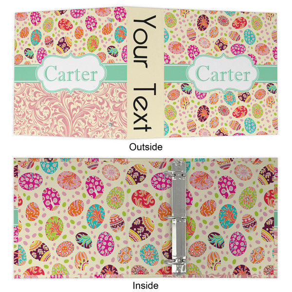 Easter Eggs 3 Ring Binders - Full Wrap - 2" - APPROVAL