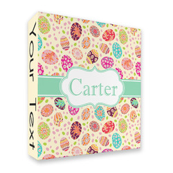 Easter Eggs 3 Ring Binder - Full Wrap - 2" (Personalized)