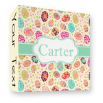 Easter Eggs 3 Ring Binder - Full Wrap - 3" (Personalized)