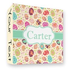 Easter Eggs 3 Ring Binder - Full Wrap - 3" (Personalized)