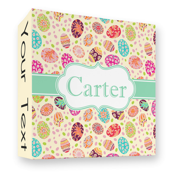 Easter Eggs 3 Ring Binders - Full Wrap - 3" - FRONT