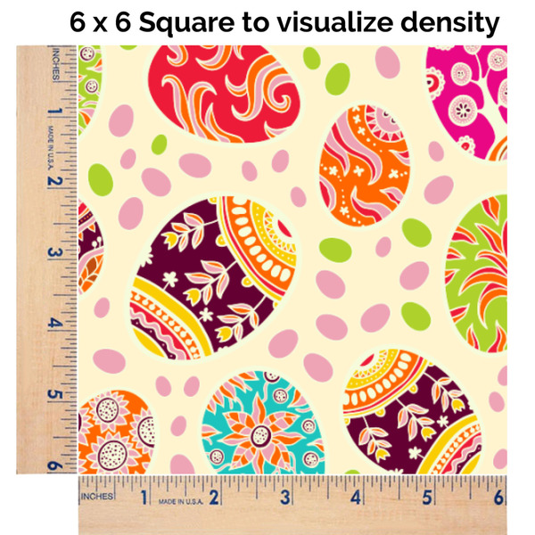 Easter Eggs 6x6 Swatch of Fabric