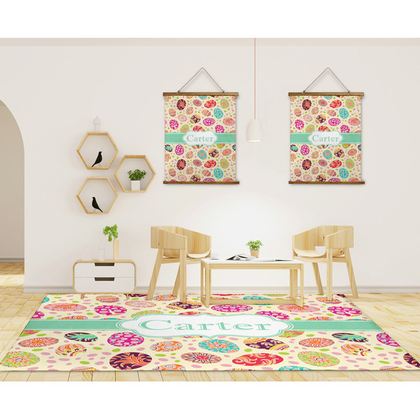 Easter Eggs 8'x10' Indoor Area Rugs - IN CONTEXT