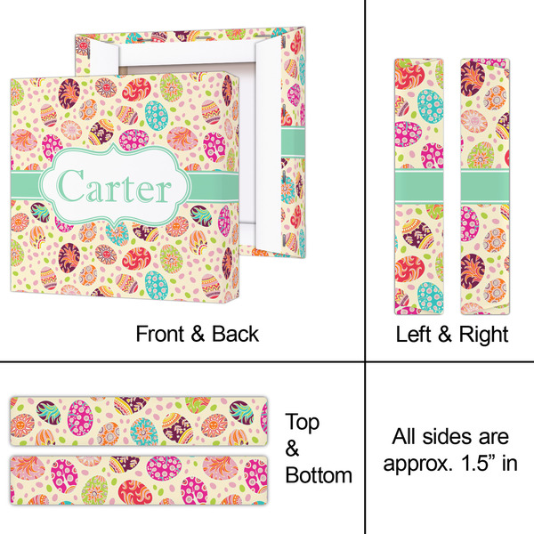 Easter Eggs 8x8 - Canvas Print - Approval