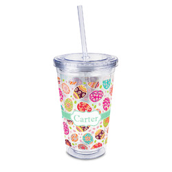 Easter Eggs 16oz Double Wall Acrylic Tumbler with Lid & Straw - Full Print (Personalized)