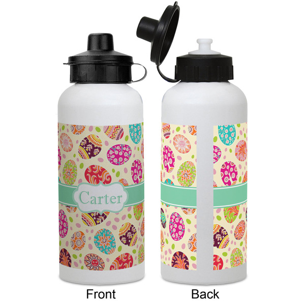 Easter Eggs Aluminum Water Bottle - White APPROVAL