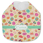 Easter Eggs Jersey Knit Baby Bib w/ Name or Text