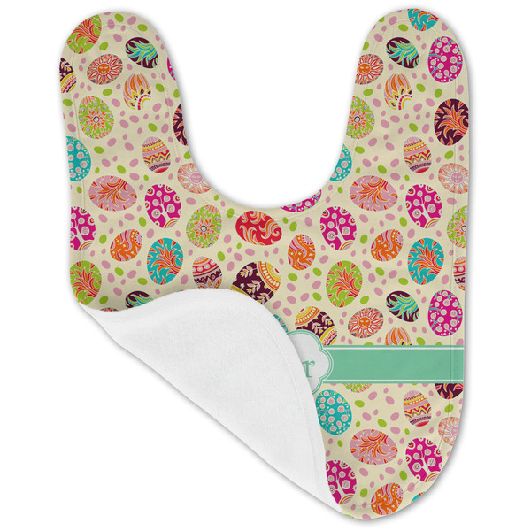 Easter Eggs Baby Bib - AFT folded