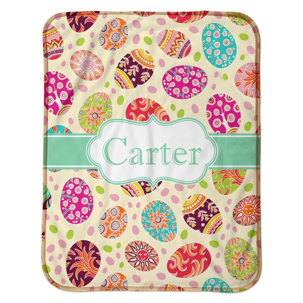 Easter Eggs Baby Sherpa Blanket - Flat