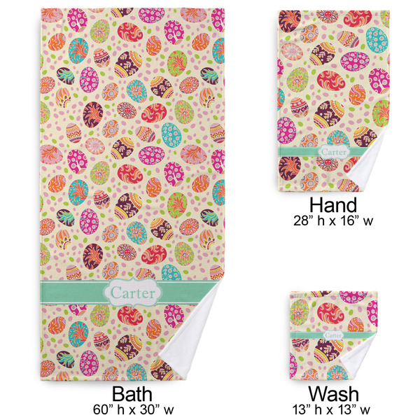 Easter Eggs Bath Towel Sets - 3-piece - Approval