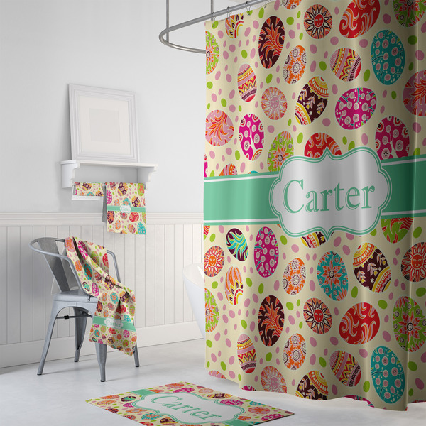 Easter Eggs Bath Towel Sets - 3-piece - In Context