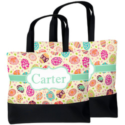 Easter Eggs Beach Tote Bag (Personalized)