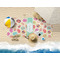 Easter Eggs Beach Towel Lifestyle
