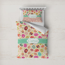 Easter Eggs Duvet Cover Set - Twin (Personalized)