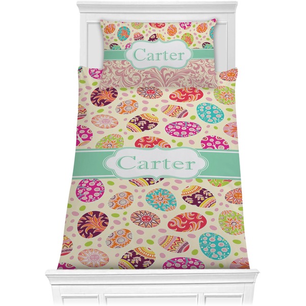 Custom Easter Eggs Comforter Set - Twin (Personalized)
