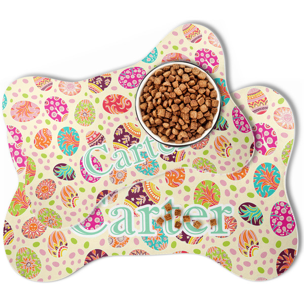 Easter Eggs Bone Shaped Dog Mats - MAIN