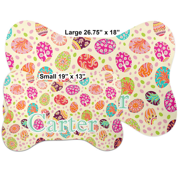 Easter Eggs Bone Shaped Mat Comparison