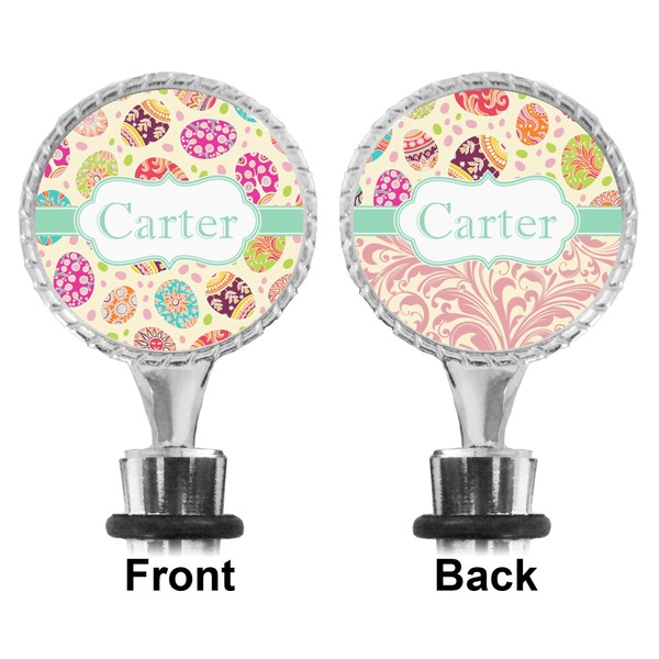 Easter Eggs Bottle Stopper - Front and Back