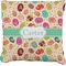 Easter Eggs Faux-Linen Throw Pillow (Personalized)