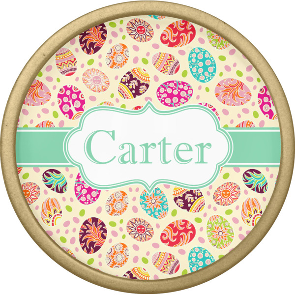 Easter Eggs Cabinet Knob - Gold - Front