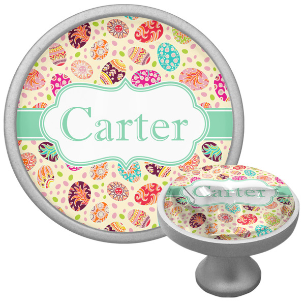 Custom Easter Eggs Cabinet Knob (Silver) (Personalized)