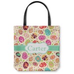 Easter Eggs Canvas Tote Bag - Small - 13"x13" (Personalized)