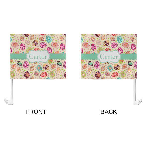 Easter Eggs Car Flag - Large - APPROVAL