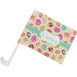 Easter Eggs Car Flag - Small w/ Name or Text