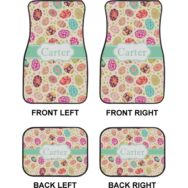 Easter Eggs Car Floor Mats Set (2F + 2B)