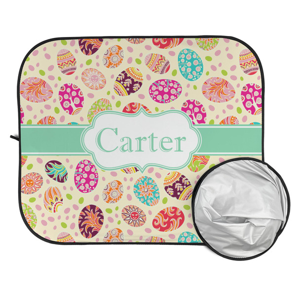 Easter Eggs Car Sun Shades - FOLDED & UNFOLDED