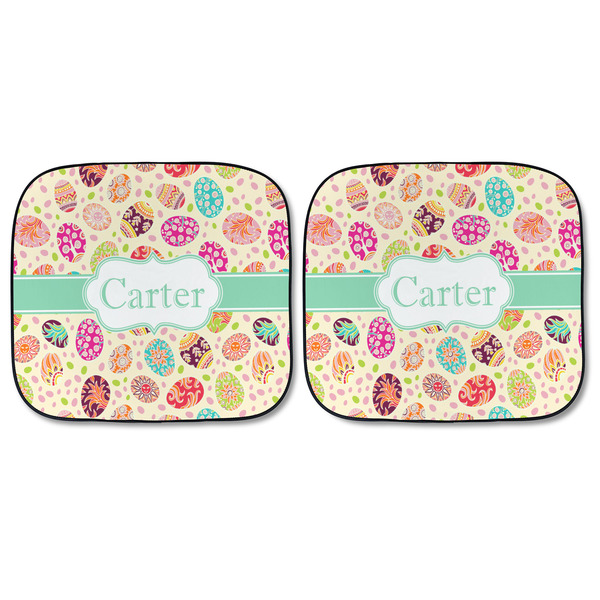 Easter Eggs Car Sun Shades - FRONT