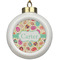 Easter Eggs Ceramic Ball Ornament (Personalized)