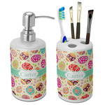 Easter Eggs Ceramic Bathroom Accessories Set (Personalized)