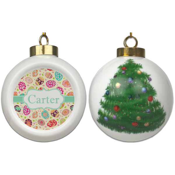 Easter Eggs Ceramic Christmas Ornament - X-Mas Tree (APPROVAL)