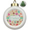 Easter Eggs Ceramic Christmas Ornament - Xmas Tree (Front View)