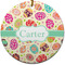 Easter Eggs Ceramic Flat Ornament - Circle (Front)