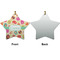 Easter Eggs Ceramic Flat Ornament - Star Front & Back (APPROVAL)
