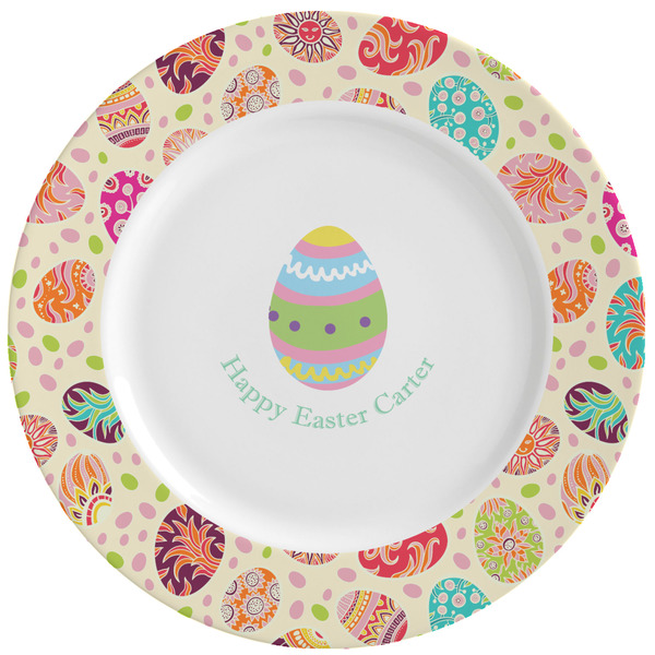 Custom Easter Eggs Ceramic Dinner Plates (Set of 4) (Personalized)