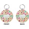 Easter Eggs Circle Keychain (Front + Back)