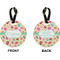 Easter Eggs Circle Luggage Tag (Front + Back)