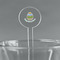 Easter Eggs 7" Round Plastic Stir Sticks - Clear (Personalized)