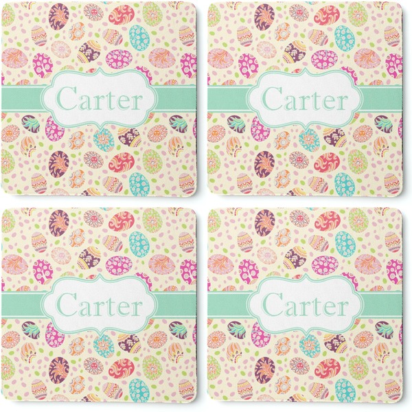 Easter Eggs Coaster Rubber Back - Apvl