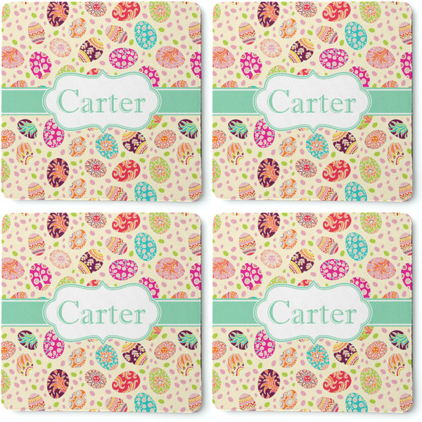 Easter Eggs Coaster Rubber Back - Apvl