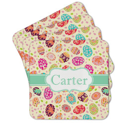 Easter Eggs Cork Coaster - Set of 4 w/ Name or Text