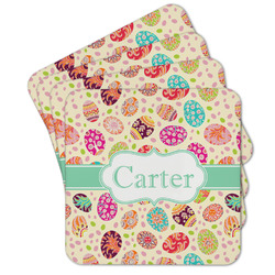Easter Eggs Cork Coaster - Set of 4 w/ Name or Text